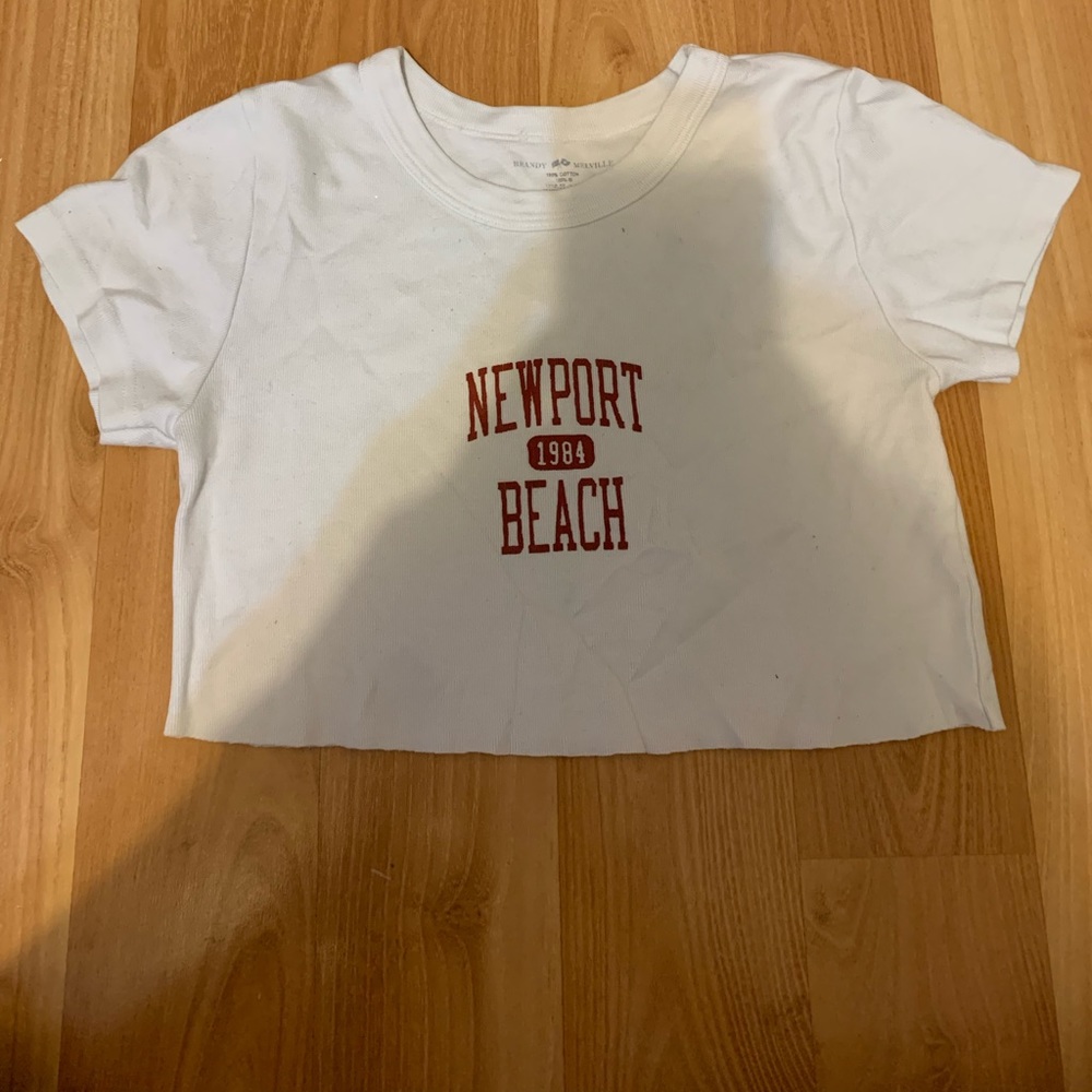 Brandy Melville Newport Beach cropped tee
